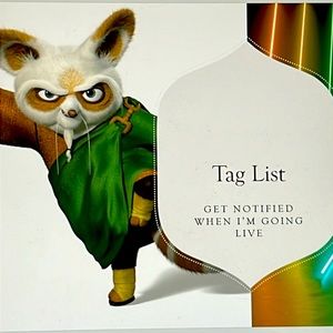 Like to be tagged when I go live!!